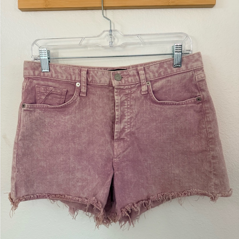 7fam pink Monroe denim short